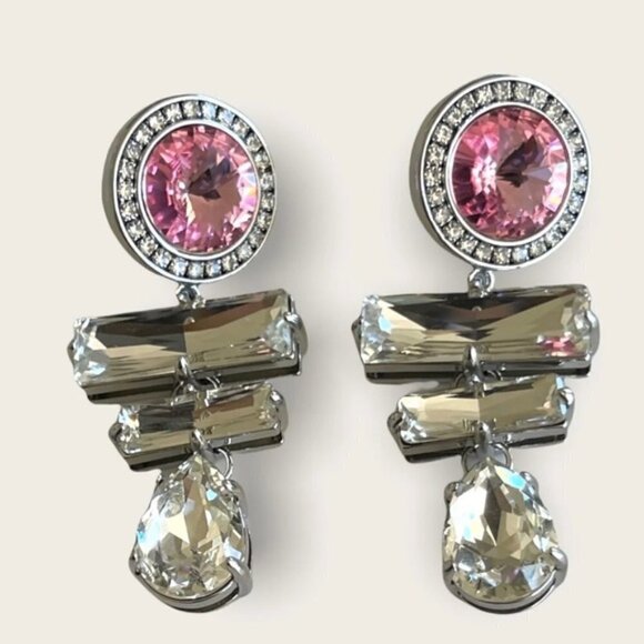 MIU MIU authentic Rose Crystal Earrings - Picture 2 of 8